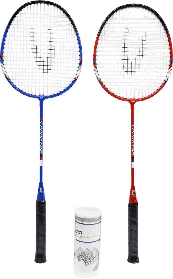 Total Badminton Racket Uwin Phantom 2 Player Badminton Racket Set - Total Sports Direct